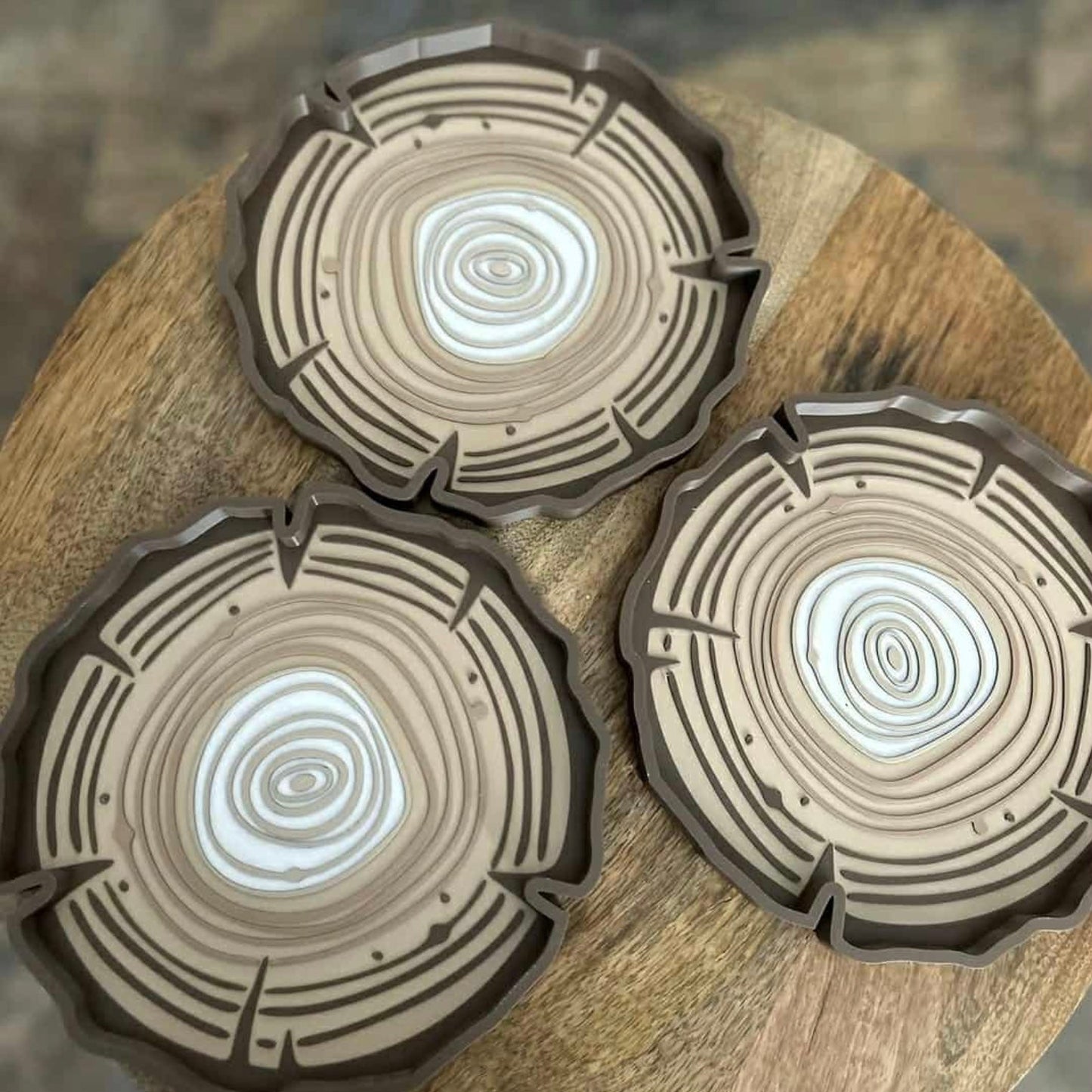Eco Log Slice Play Tray Tree Rings by Naturally Playful Nature Play Tools Sensory Toys 3yrs+