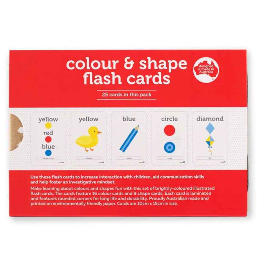 Colour and Shape Flash Cards by Two Little Ducklings  Early Literacy 3yrs+