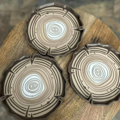Eco Log Slice Play Tray Tree Rings by Naturally Playful Nature Play Tools Sensory Toys 3yrs+