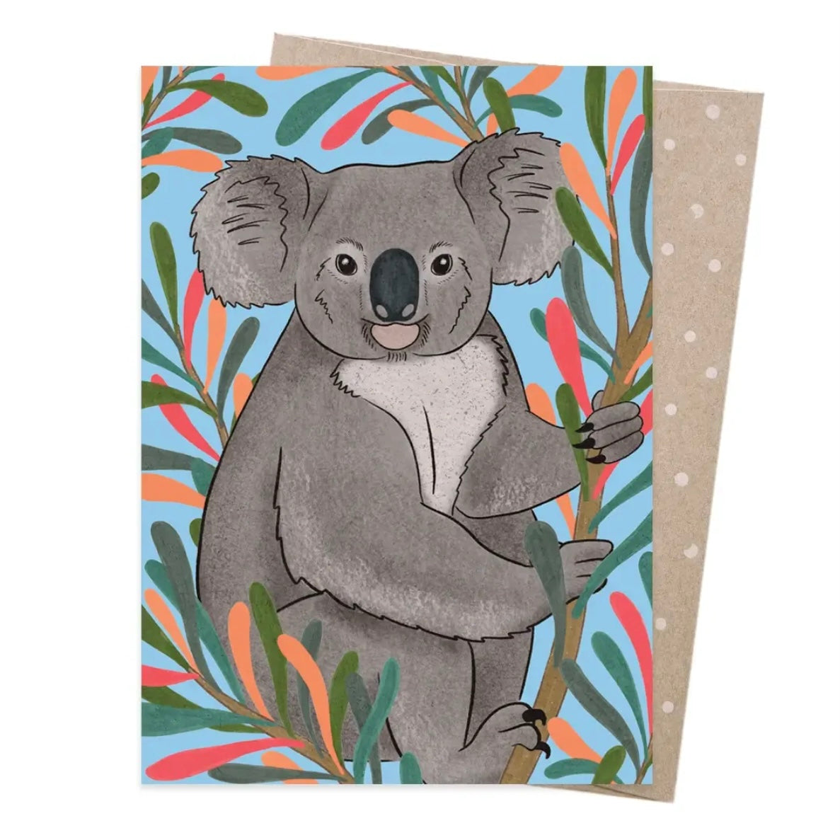 Koality Time Greeting Card by Earth Greetings (First Nations Artist Negin Maddock) Kids Birthday Card Australia Theme