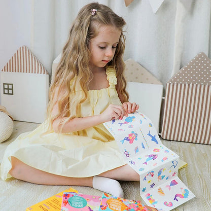 Avenir Mermaid Nail Sticker and Tattoos Makeup Art and craft for kids Fairy Unicorn and Castle Theme 3yrs+