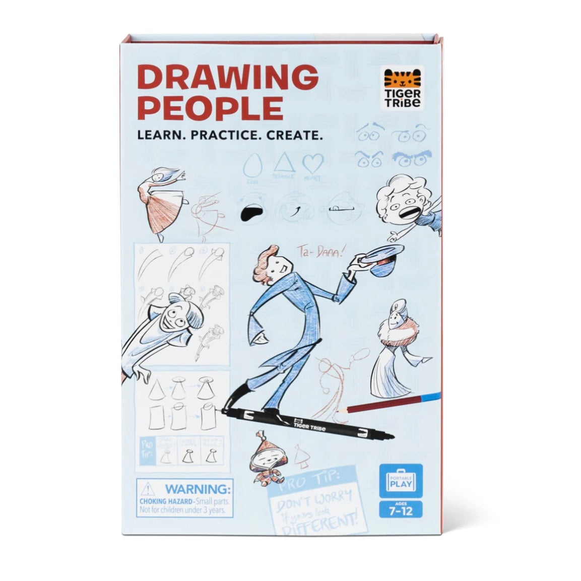 Tiger Tribe Drawing People Learn, Practice, Create Arts and Craft for Kids Retired 7yrs+