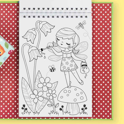Tiger Tribe Colouring Set Forest Fairies Activity Book Art and Craft for kids Fairy Unicorn and Castle Theme 4yrs+
