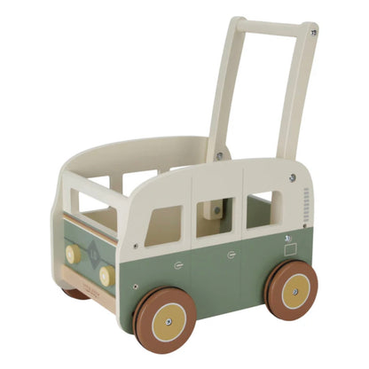 Little Dutch Wooden Vintage Wagon Green Bus Baby Walker Baby Toys 12m+