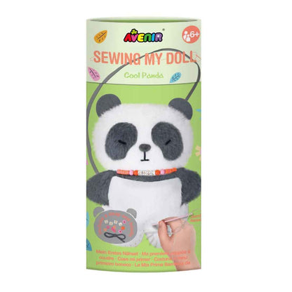 Avenir Cool Panda Sewing My Doll Kit Art and Craft for Kids 6yrs+