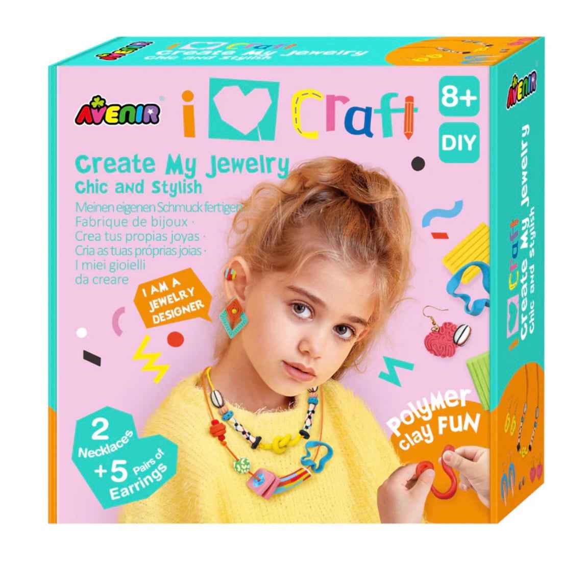 Avenir Create My Jewellery DIY Kit Chic and Stylish Art and Craft for Kids 8yrs+
