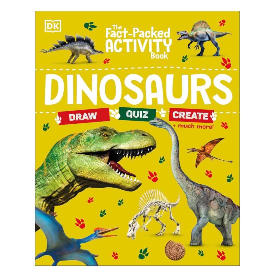 The Fact-Packed Activity Book: Dinosaurs Activity Interactive Book (Paperback) Art and Craft for Kids Travel Toys