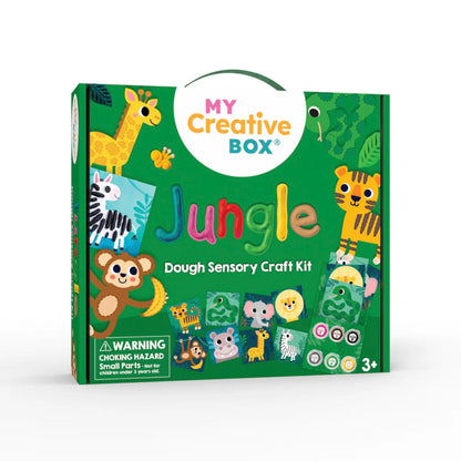 My Creative Box Jungle Dough Playdough Sensory Art and craft Cognitive Developmental Toys Preschoolers Best Seller Dinosaur and Dragon Theme 3yrs+