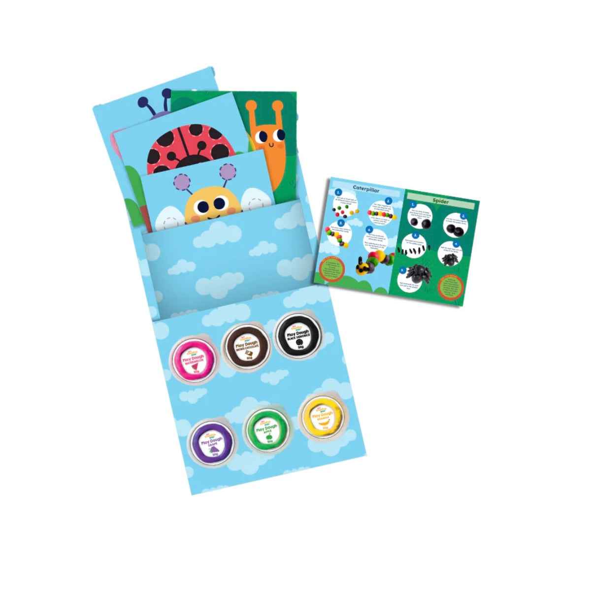 My Creative Box Bitty Bugs Dough Playdough Sensory Art and Craft Developmental Toys for Preschoolers 3yrs+