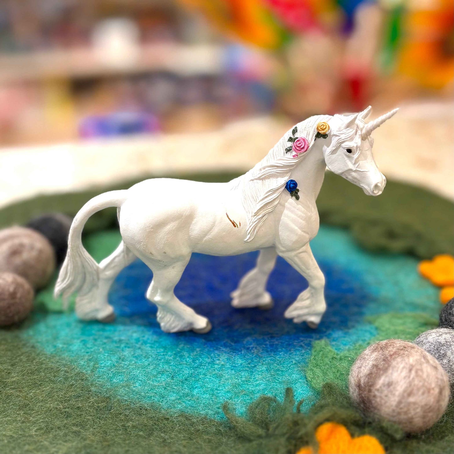 White Unicorn Figurine by Safari Ltd Animal Figurines Unicorn Toys Clearance 3yrs+