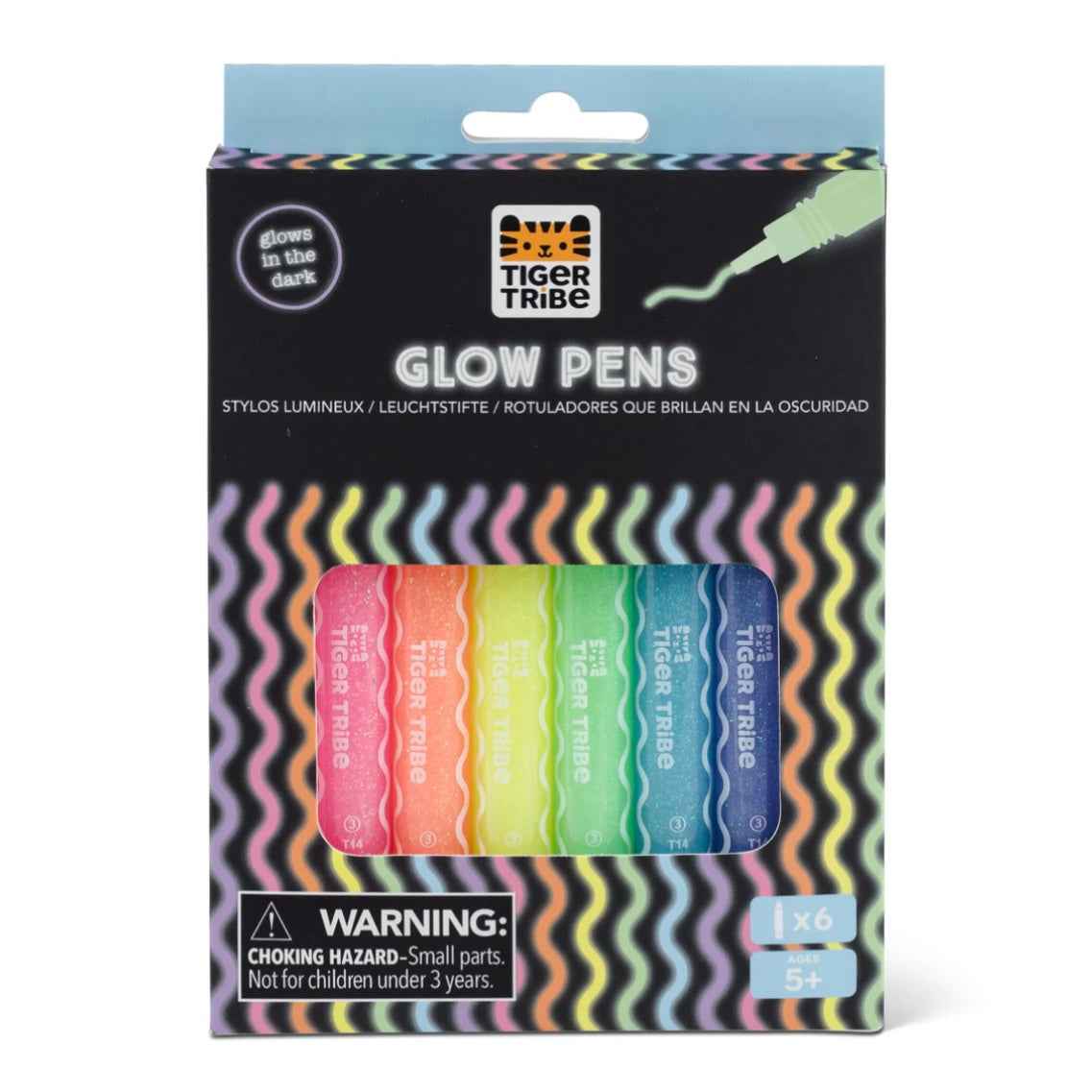 Tiger Tribe Glow in the Dark Pens Art and Craft for Kids 5yrs+