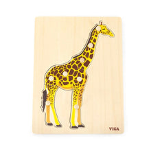 Viga Montessori Girafffe Knob Puzzle 8pcs Developmental Toys Baby Toys 18m+