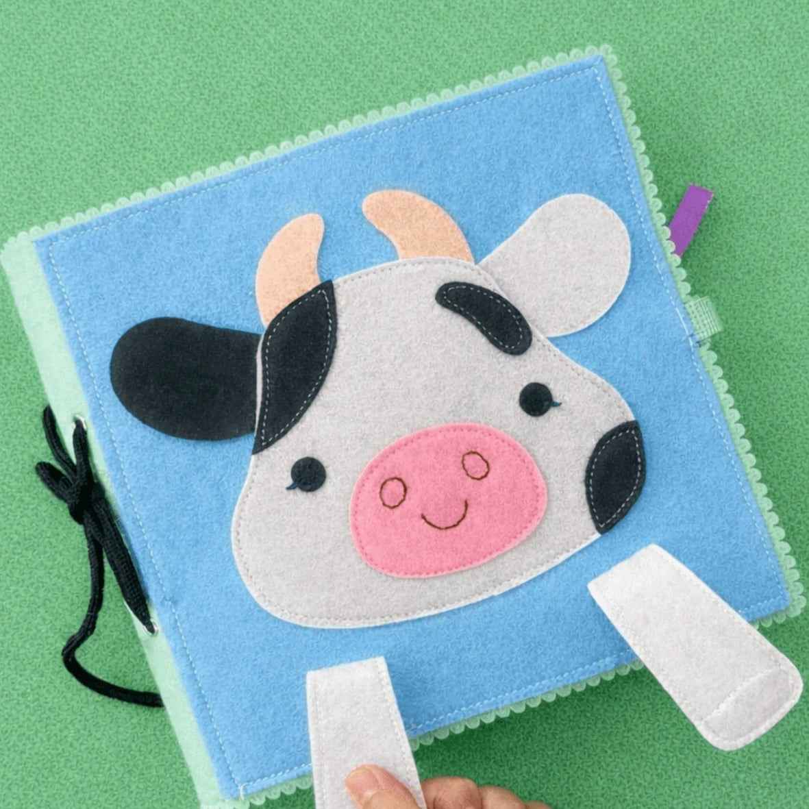 Wondertivity Farmyard Fun Busy Book Fabric Activity Book Kids Travel Toys 3yrs+