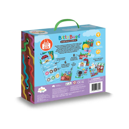 My Creative Box Bitty Bugs Dough Playdough Sensory Art and Craft Developmental Toys for Preschoolers 3yrs+