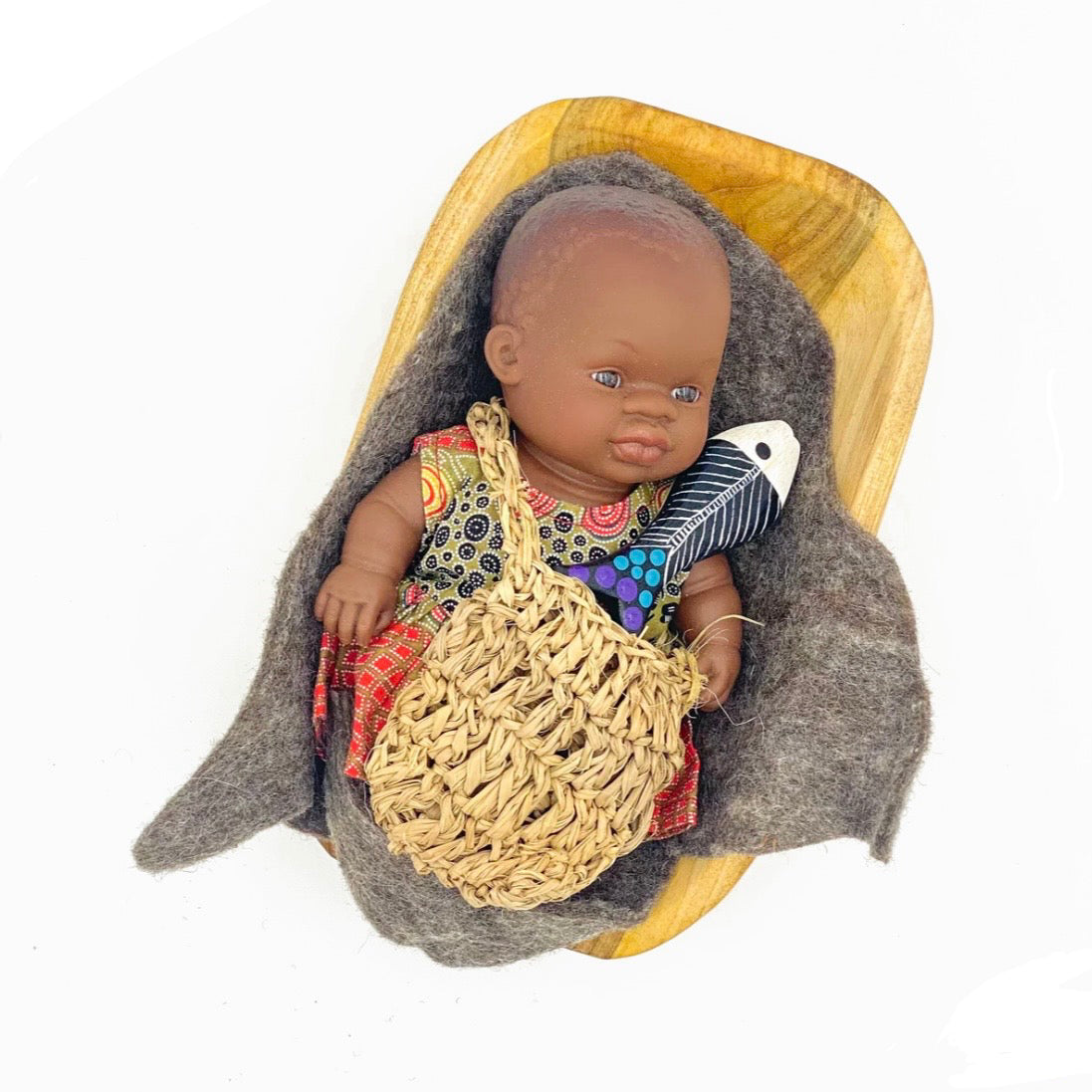Aboriginal Australian 21cm Baby Coolamon Set Boy or Girl Indigenous First Nation Resources School Range