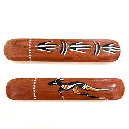 Handpainted Traditional Music Clap Sticks Set of 2 by Memories of Australia Musical Instruments for Kids School Range