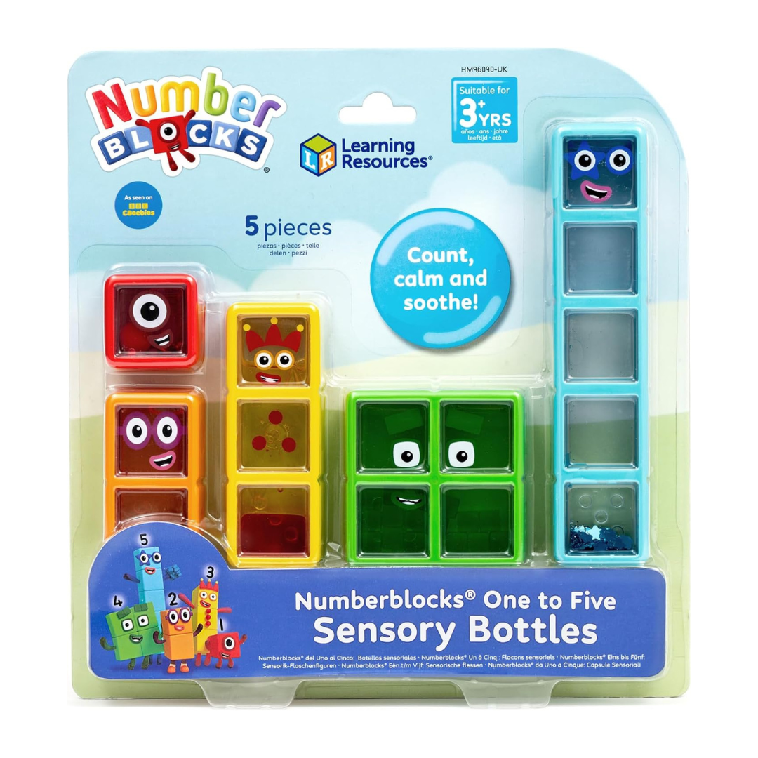 Numberblocks One to Five Sensory Bottles Mindfulness Activities Sensory Play Early Math 3yrs+
