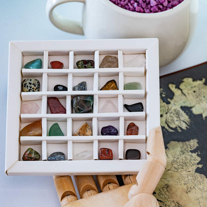 Gemstone Collection Box Natural Loose Parts Crystal & Mineral Toys Best Seller 3yrs+