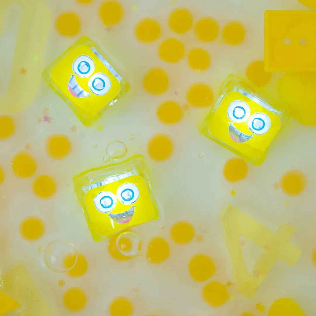 Glo Pals Water Activated Light Up Cubes by Jellystone Bath Sensory Developmental Toys for Toddlers Gift Idea Best Seller 3yrs+