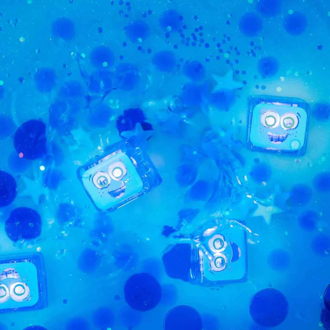 Glo Pals Water Activated Light Up Cubes by Jellystone Bath Sensory Developmental Toys for Toddlers Gift Idea Best Seller 3yrs+