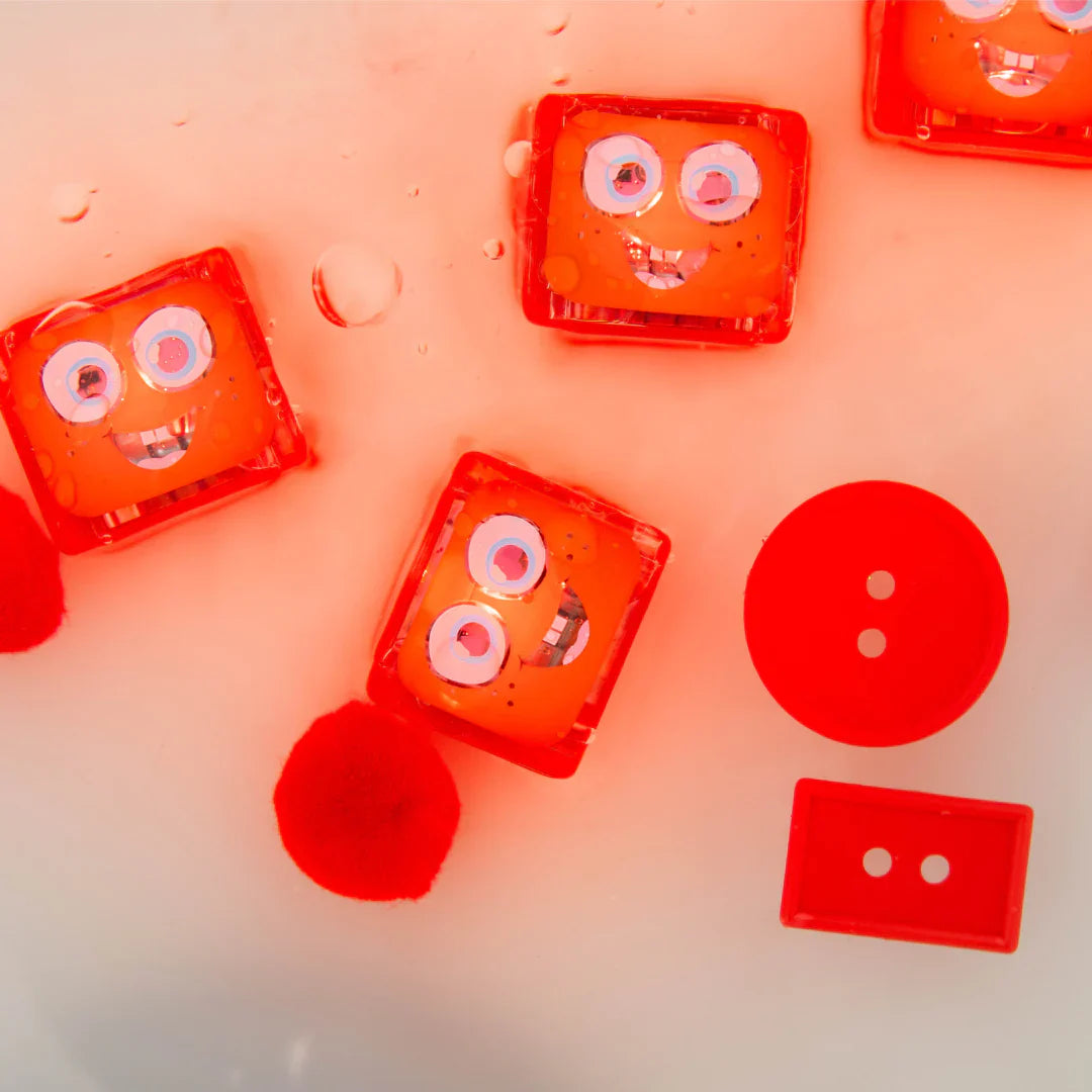 Glo Pals Water Activated Light Up Cubes by Jellystone Bath Sensory Developmental Toys for Toddlers Gift Idea Best Seller 3yrs+