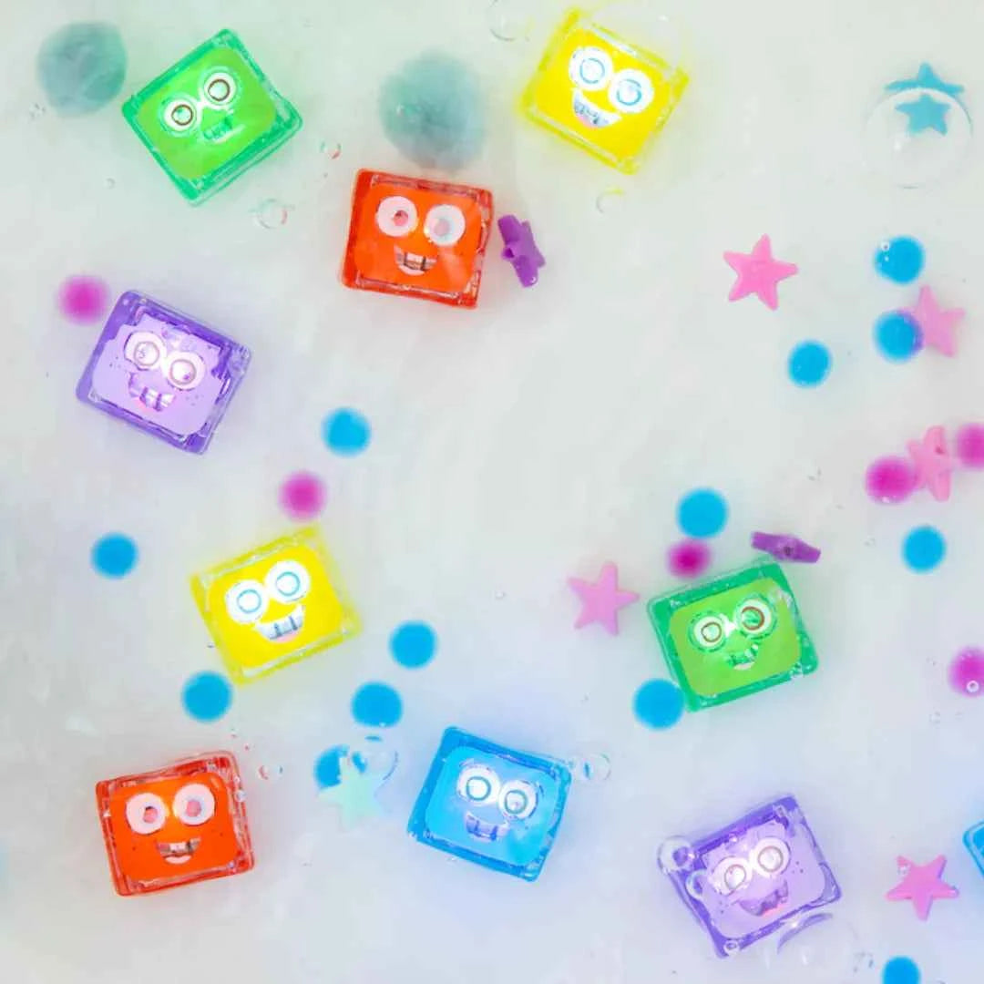 Glo Pals Water Activated Light Up Cubes by Jellystone Bath Sensory Developmental Toys for Toddlers Gift Idea Best Seller 3yrs+