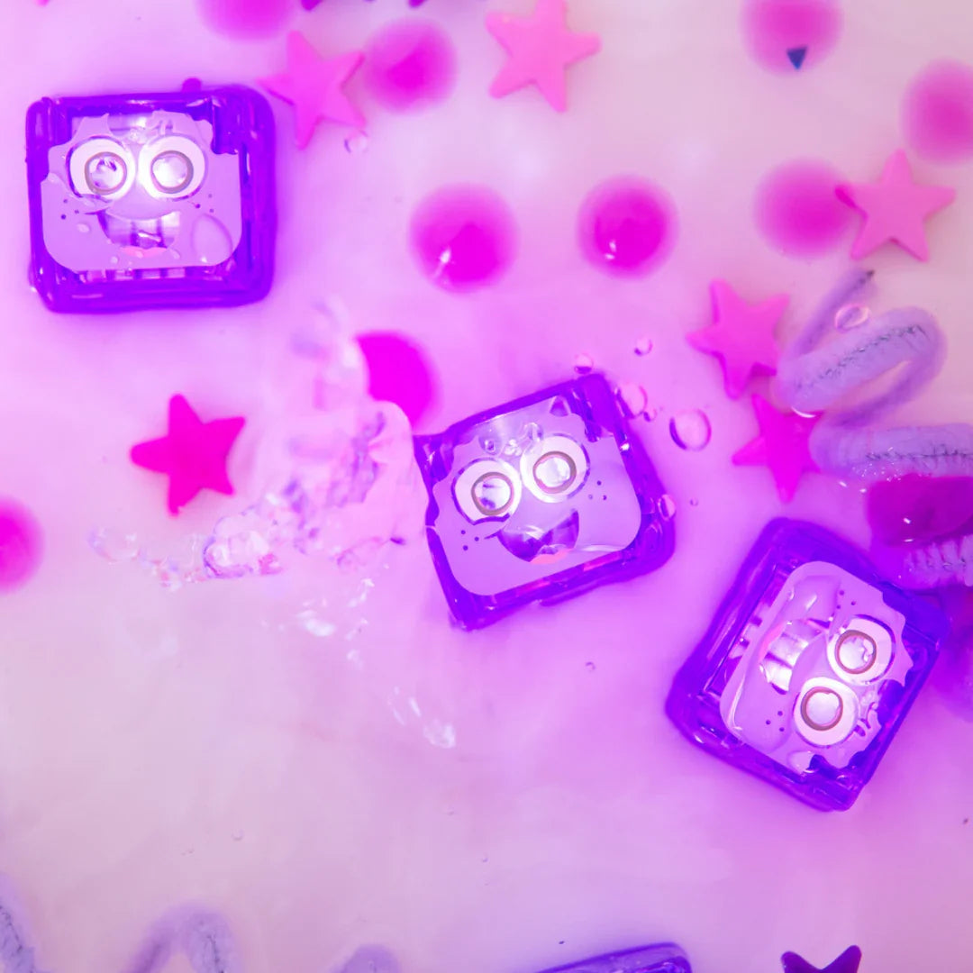 Glo Pals Water Activated Light Up Cubes by Jellystone Bath Sensory Developmental Toys for Toddlers Gift Idea Best Seller 3yrs+