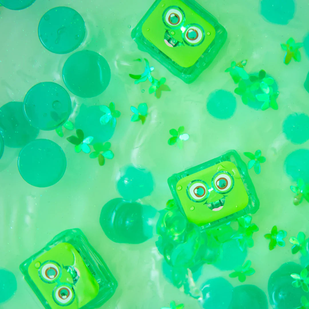 Glo Pals Water Activated Light Up Cubes by Jellystone Bath Sensory Developmental Toys for Toddlers Gift Idea Best Seller 3yrs+