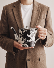 Floral Pop Teapot Black