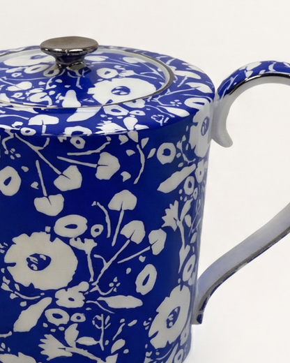 Floral Pop Teapot Blue