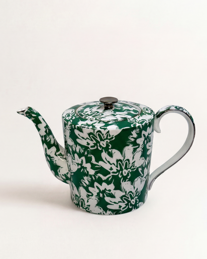 Floral Pop Teapot Green