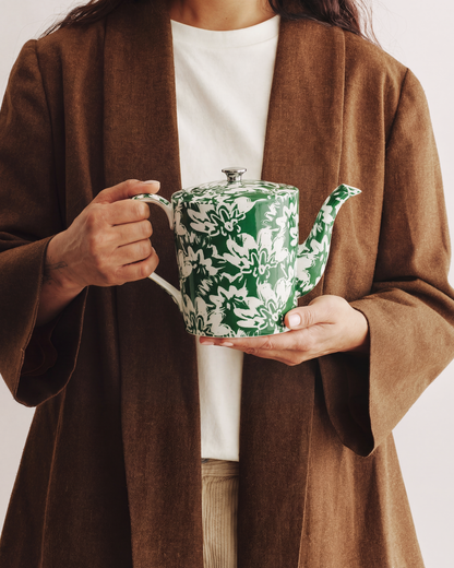 Floral Pop Teapot Green
