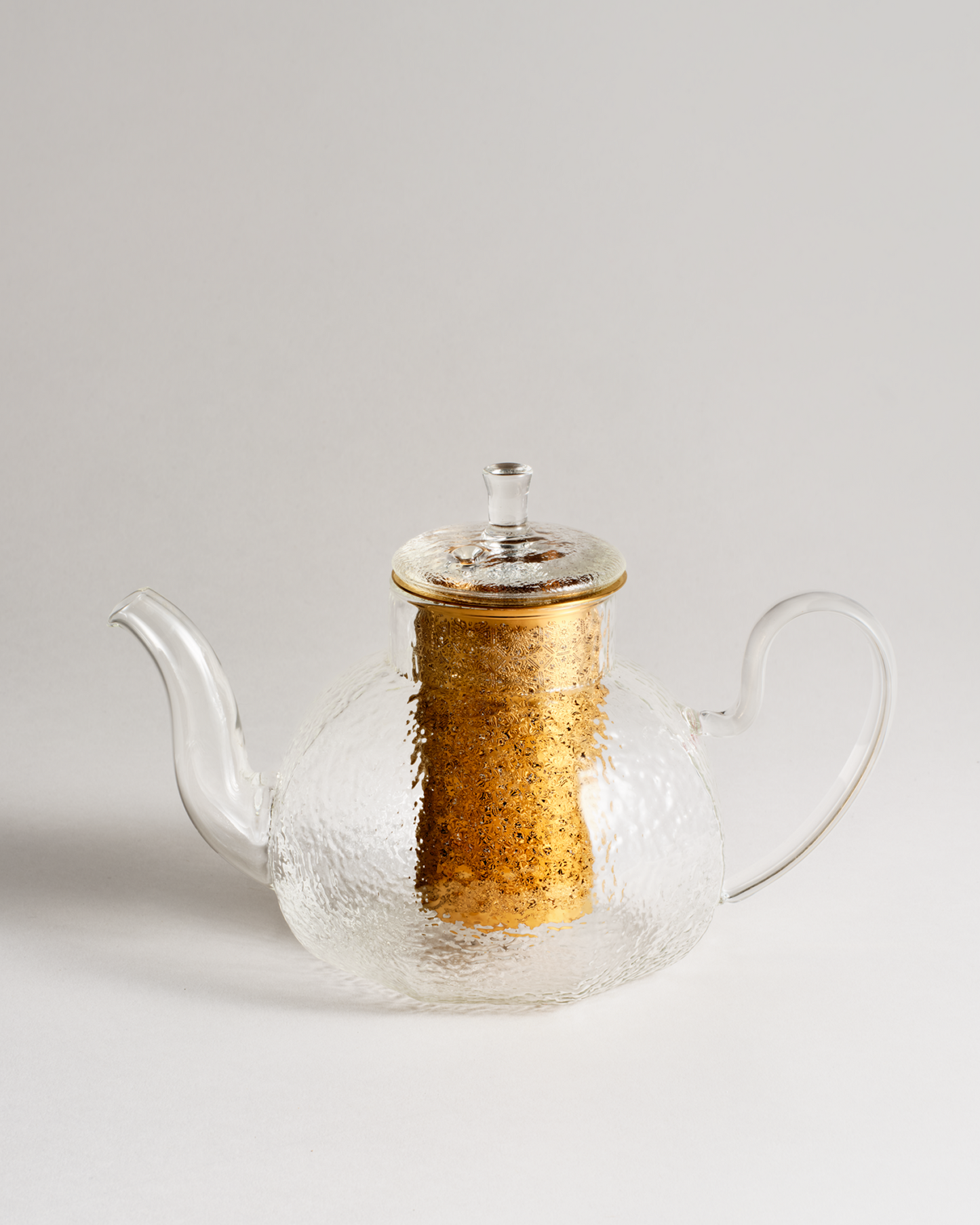 Hammered Glass Teapot