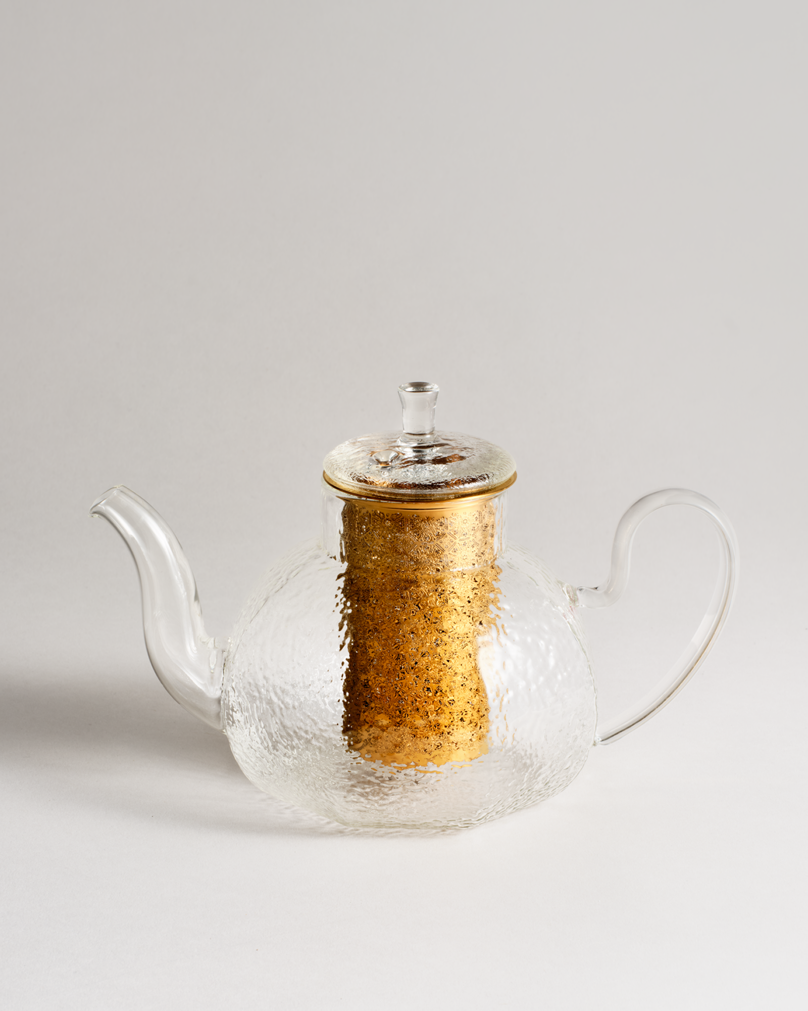 Hammered Glass Teapot