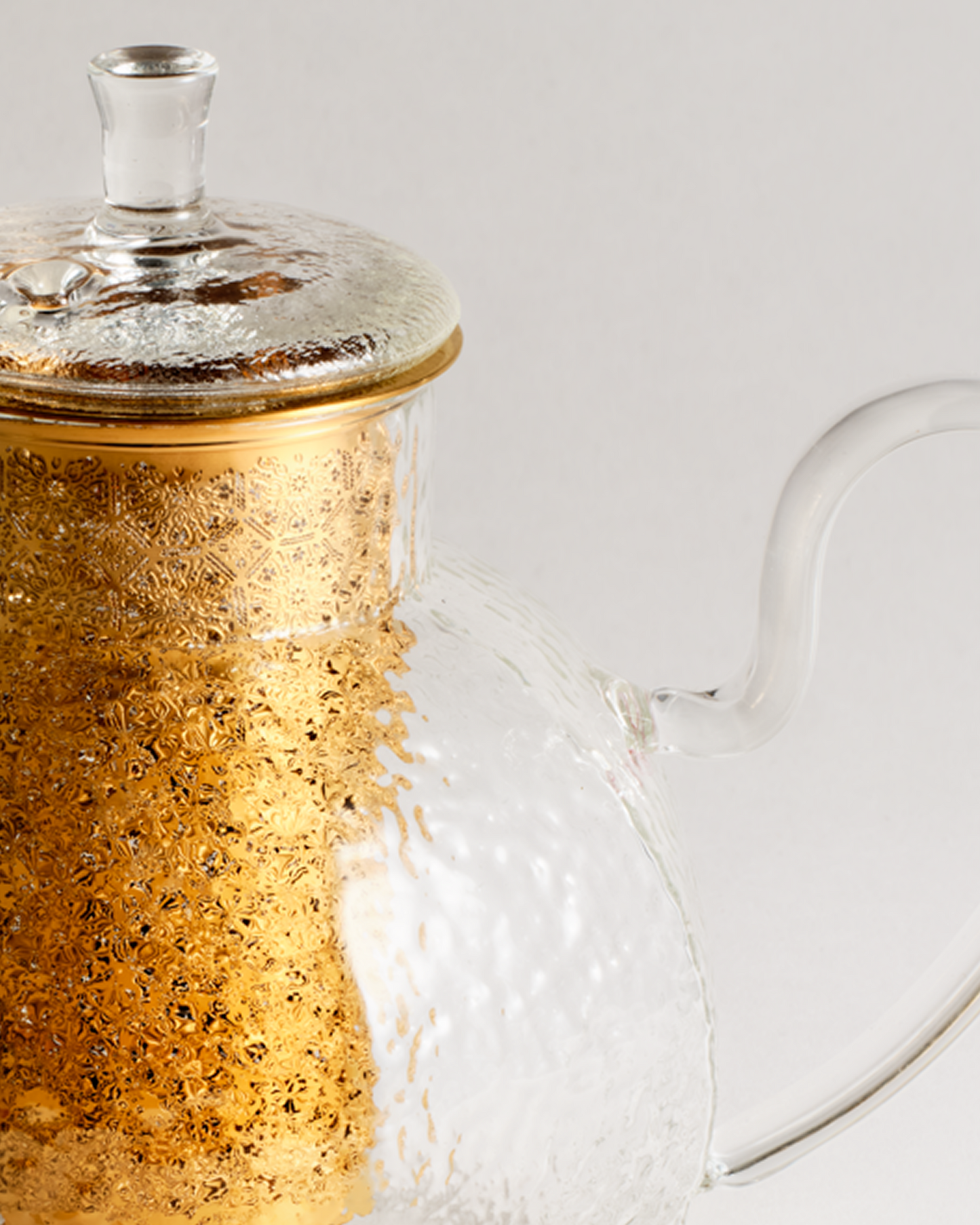 Hammered Glass Teapot