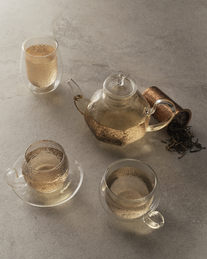 Hammered Glass Teapot
