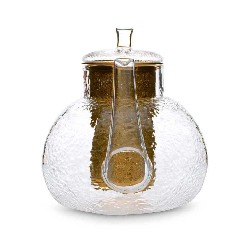 Hammered Glass Teapot