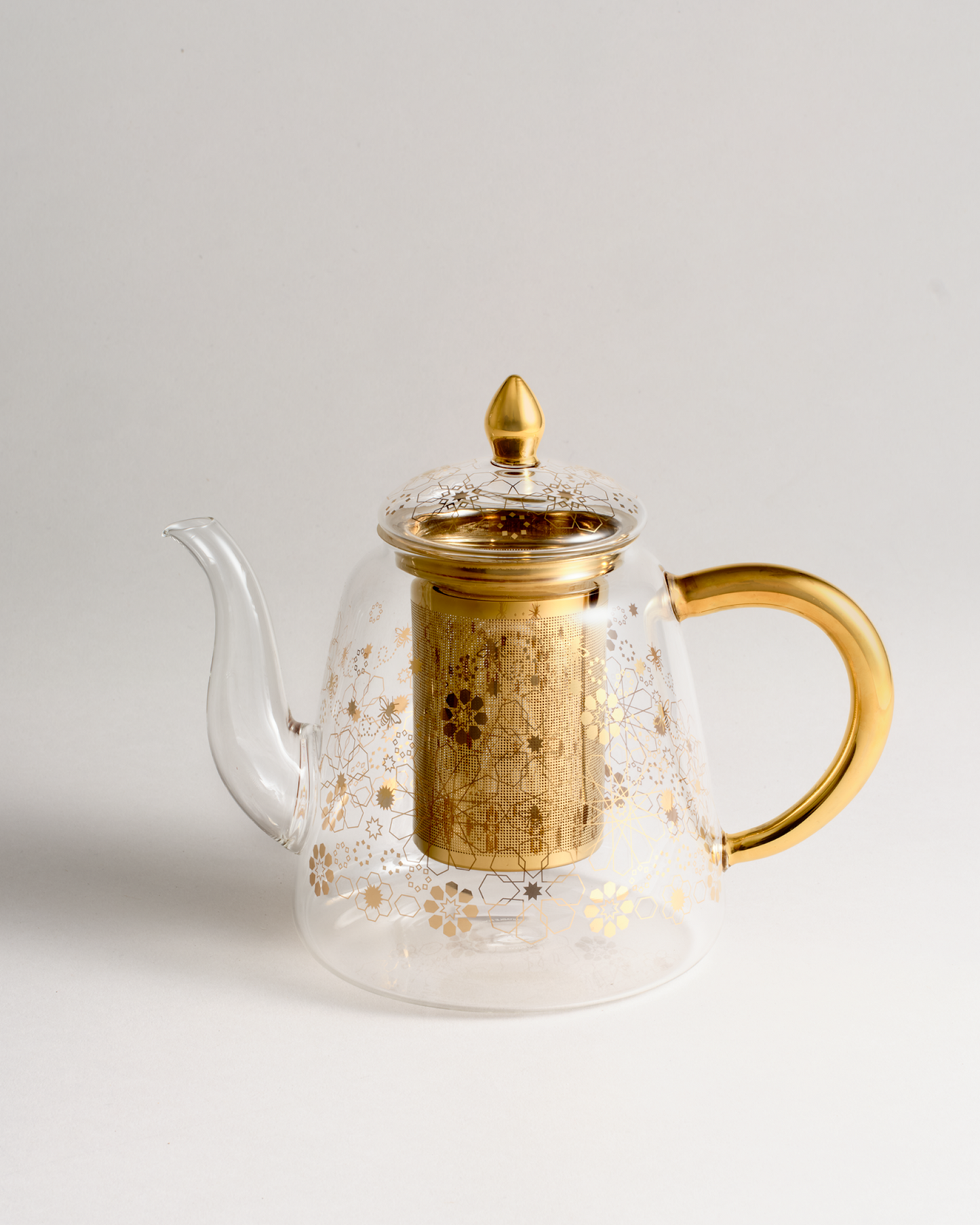 Bee Moroccan Glass Teapot