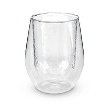 Hammered Clear Double Wall Glass