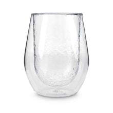 Hammered Clear Double Wall Glass