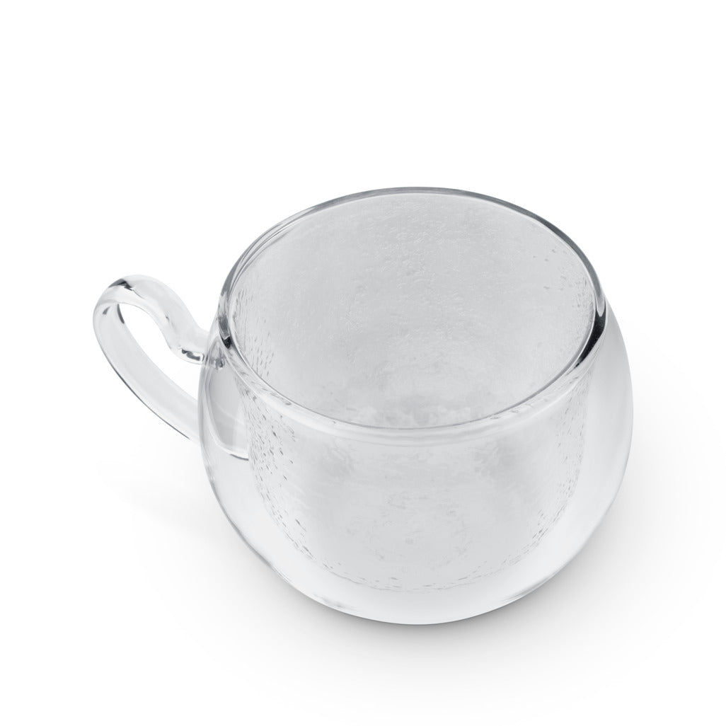 Hammered Glass Double Wall Mug