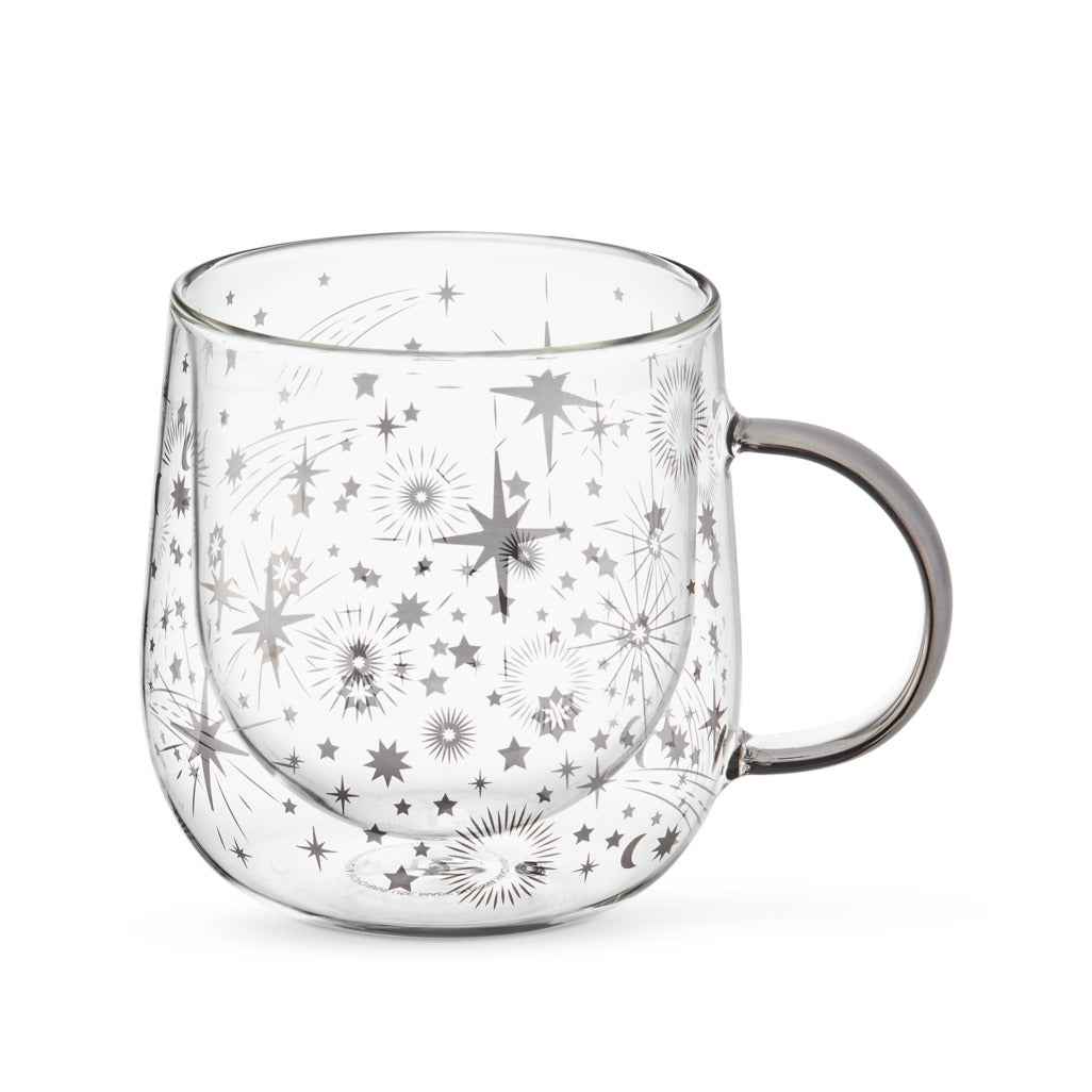 Starlight Glass Double Wall Mug
