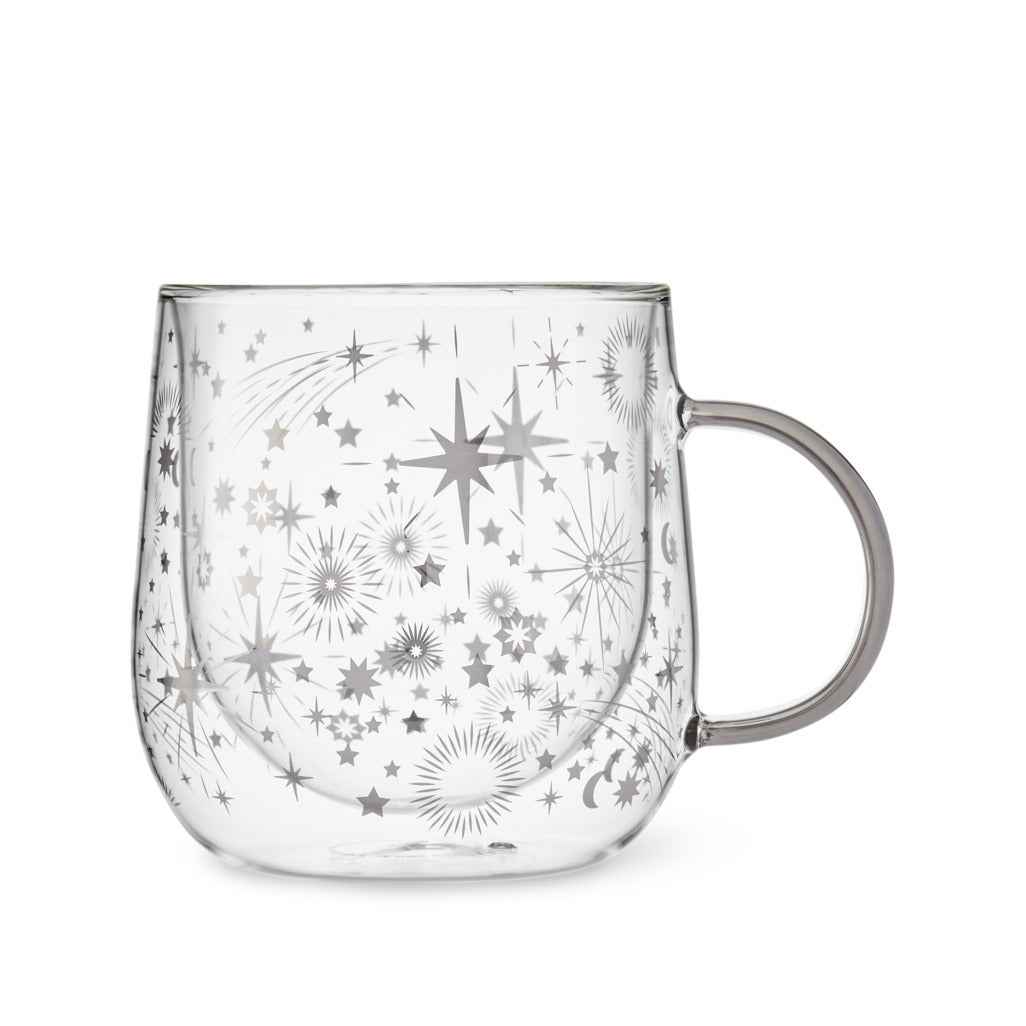 Starlight Glass Double Wall Mug