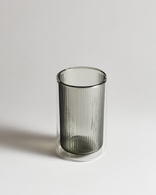 Tea Now Ribbed Tumbler Smokey Grey Tall