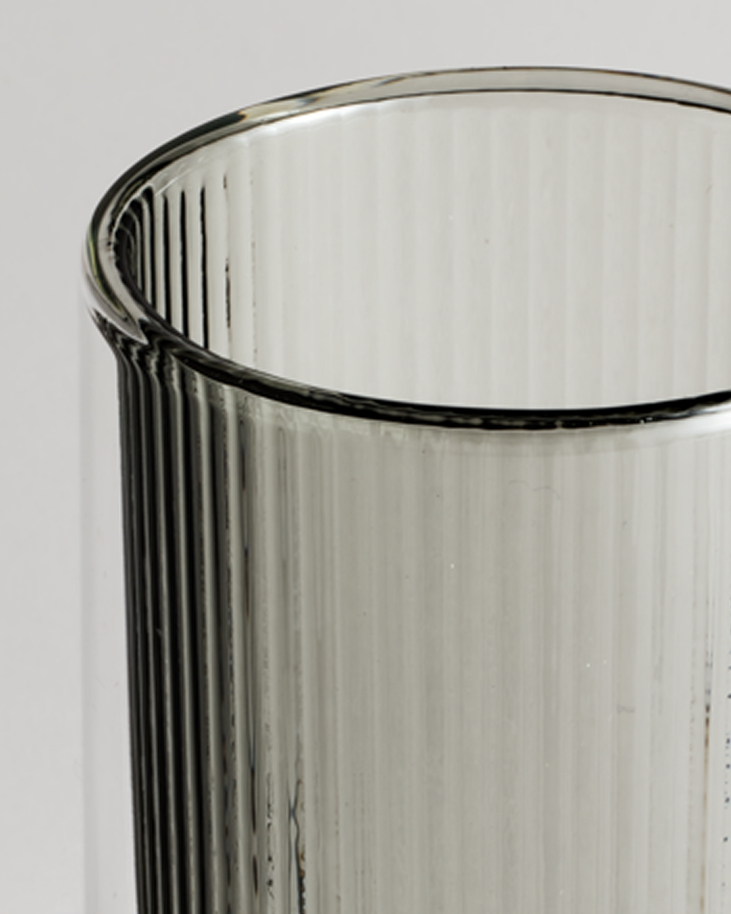Tea Now Ribbed Tumbler Smokey Grey Tall