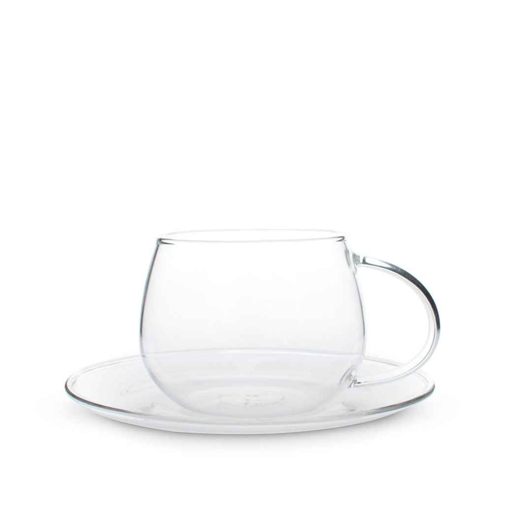 Classier Glassier Glass Cup & Saucer