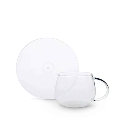 Classier Glassier Glass Cup & Saucer