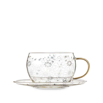 Bee Moroccan Glass Cup & Saucer
