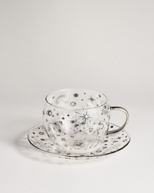 Starlight Glass Cup & Saucer