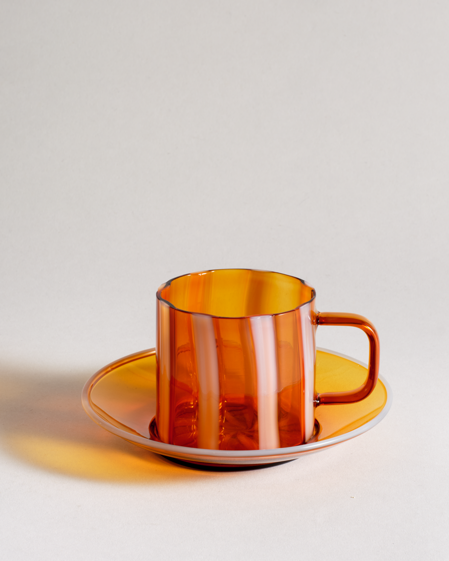Mimi Cup & Saucer Amber
